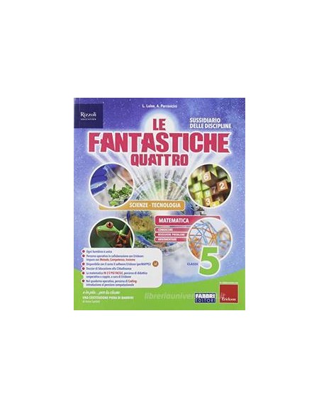 fantastiche-quattro-le-classe-5--tomo-scientifico--quaderno