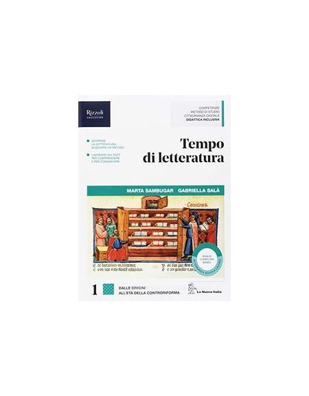 tempo-di-letteratura--libro-misto-con-hub-libro-young-vol-1--laborat-di-metodo--hub-youing--hu