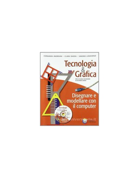 tecnologia--grafica-disegnare-e-modellare-con-il-computer--cd-rom-vol-u